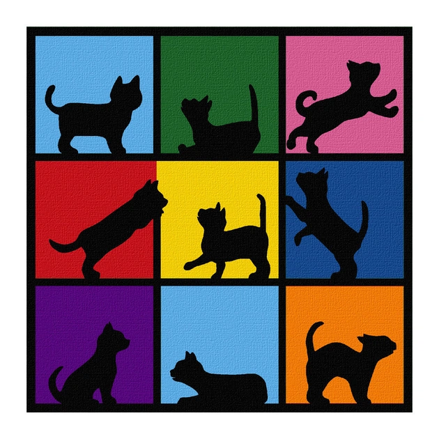 Картина по номерам Rosa Star Cats 15 х 15 см, з мольбертом (4823098540595) - зображення 1
