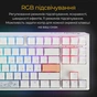 Клавіатура Ducky One 3 TKL Cherry MX Blue RGB UA USB White (DKON2187ST-CUAPXPWWWSC1) - зменшене зображення 3