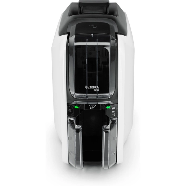 Принтер пластикових карт Zebra ZC100, Single Sided, USB, 200 PVC cards, YMCKO ribbon (200 images) (ZC11-0000Q00EM00) - picture 3