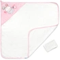 Рушник для купання Miniworld куточок з рукавичкою (15993-pink) - зменшене зображення 1