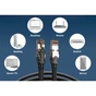 Патч-корд 1м, S/FTP, cat 8.1, AWG 24/7, LSZH, black Digitus (DK-1843-010) - зменшене зображення 4