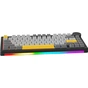 Клавіатура Ajazz AK820 V2 Coconut Flake Switch Wireless/Bluetooth/USB UA Black/Gray/Yellow (AK820-V2-CF-BGY) - зменшене зображення 2