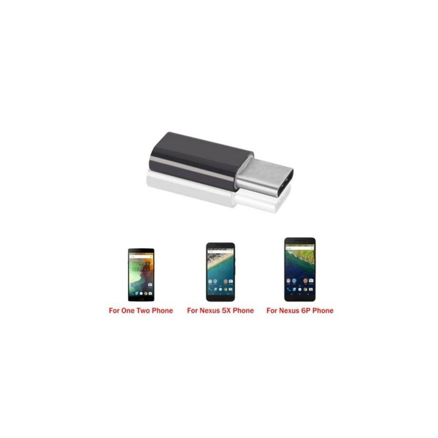 Перехідник Type-C to Micro USB Lapara (LA-Type-C-MicroUSB-adaptor black) - picture 5