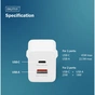 Зарядний пристрій Digitus 1xUSB-C + 1xUSB PD45W GaN white (DA-10302) - зменшене зображення 10