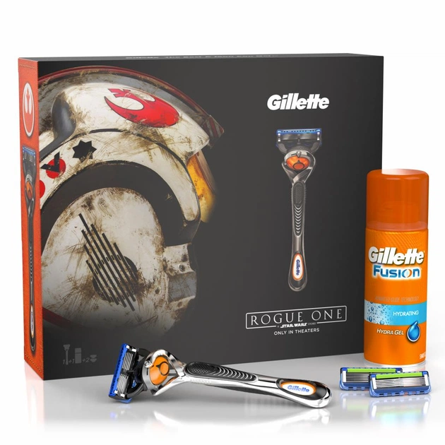 Набір для гоління Gillette Бритва Fusion ProShiel+3 сменные кассеты+Гель Sport 170 мл (7702018423682) - picture 3