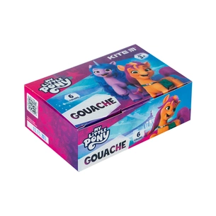 Гуашеві фарби Kite Little Pony 6 кольорів, 20 мл (LP23-062) зображення 1