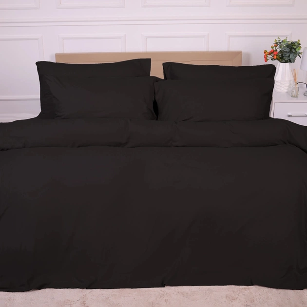 Постельное белье MirSon 002 Black Фланель 220х240 King Size (2200009648243) - изображение 6