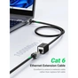 Патч-корд 0.5м F/UTP cat 6 RJ-45 extension black Ugreen (U_11278) - зменшене зображення 2