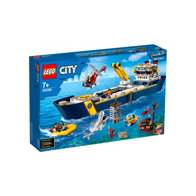 Конструктор LEGO City Океан: дослідницьке судно 745 деталей (60266) - изображение 1