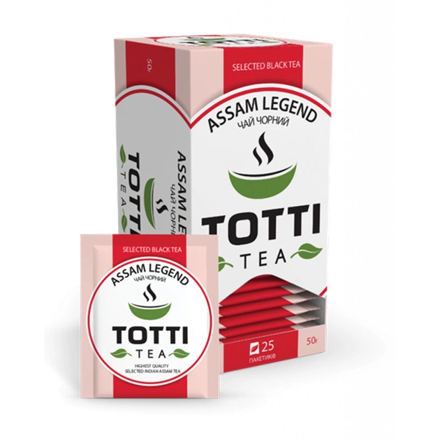 Чай TOTTI Tea 2г*25 пакет Легендарний Ассам (tt.51504) - изображение 1