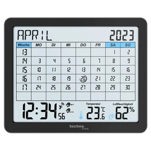 Настільний годинник Technoline календар WT2600 Black (DAS302467) зображення 1