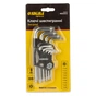 Ключ Sigma набір TORX 9шт T10-T50 CrV, короткі з отвором (4022211) - зменшене зображення 8