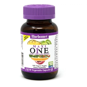 Мультивітамін Bluebonnet Nutrition Мультивітаміни із залізом, MAXI ONE With Iron, 30 вегетаріан (BLB0110) зображення 1