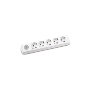 Колодка для подовжувача Panasonic X-tendia із заземленням 5 гнізд (WLTA04502GR-UA) зображення 1