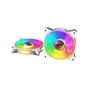 Кулер до корпусу Gamemax FN-12Rainbow-Q-Infinity WT - зменшене зображення 5