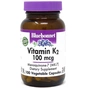 Вітамін Bluebonnet Nutrition Вітамін K2 100 мкг, Vitamin K2, 100 вегетаріанських капсул (BLB0653) - зменшене зображення 1