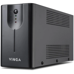 Пристрій безперебійного живлення Vinga LED 600VA metal case with USB (VPE-600MU) зображення 1
