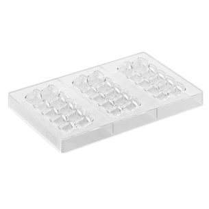 Форма для шоколаду Silikomart Riflesso T 143x60 h13 мм 77 мл x 3 (CH041 - RIFLESSO-T) зображення 1
