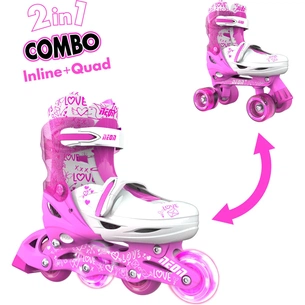 Роликові ковзани Neon Сombo Pink розмір 34-37 (NT10P4) зображення 1