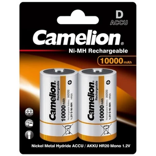 Акумулятор Camelion D 10000mAh Ni-MH * 2 R20-2BL (NH-D10000BP2) зображення 1