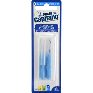 Щітки для міжзубних проміжків Pasta del Capitano Interdental Brush Large 1.3 мм 5 шт. (8002140033926) зображення 1