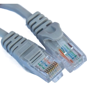 Патч-корд GEAR 0.5м UTP cat.5e, CCA, grey (GPC-UTPCCARJ45-0.5G) зображення 1