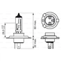 Автолампа Bosch галогенова 60/55W (1 987 302 041) - зменшене зображення 5