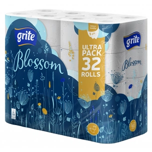Туалетний папір Grite Blossom 3 шари 32 рулони (4770023346787/4770023348798) зображення 1