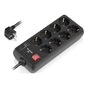 Мережевий подовжувач REAL-EL RS-PROTECT 805 5m, black (EL122300043) - зменшене зображення 2