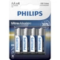 Батарейка Philips AA LR6 Ultra Alkaline * 4 (LR6E4B/10) - зменшене зображення 1