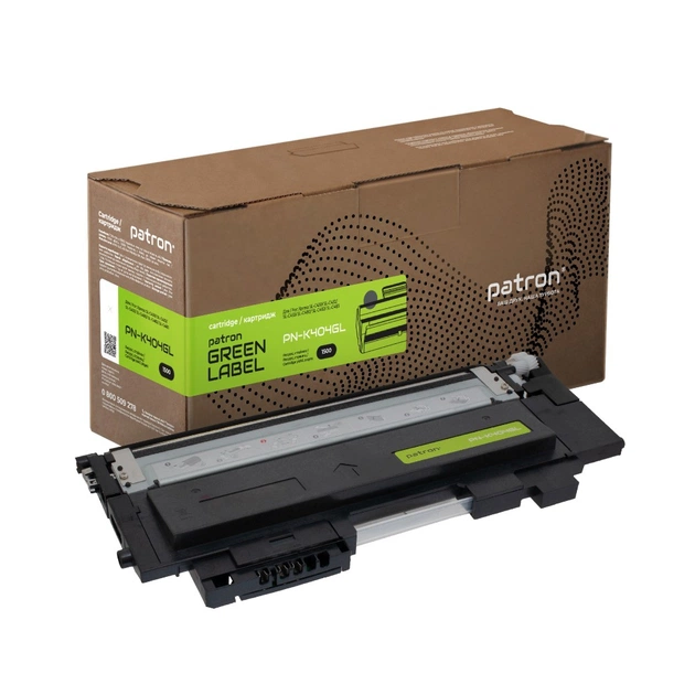 Тонер-картридж Patron Samsung CLT-404S black Green Label (PN-K404GL) - изображение 1