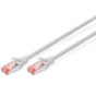 Патч-корд 1.5м, SFTP, cat.6, CU, LSZH, grey Digitus (DK-1644-015) - зменшене зображення 1