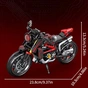 Конструктор мотоцикл Technic Street Motorcycle CRF300CC Black/Red (K2227) - уменьшенное изображение 3