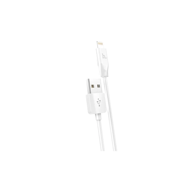 Дата кабель USB 2.0 AM to Lightning 1.0m 2.4A X1 white HOCO (6957531032007) - изображение 1