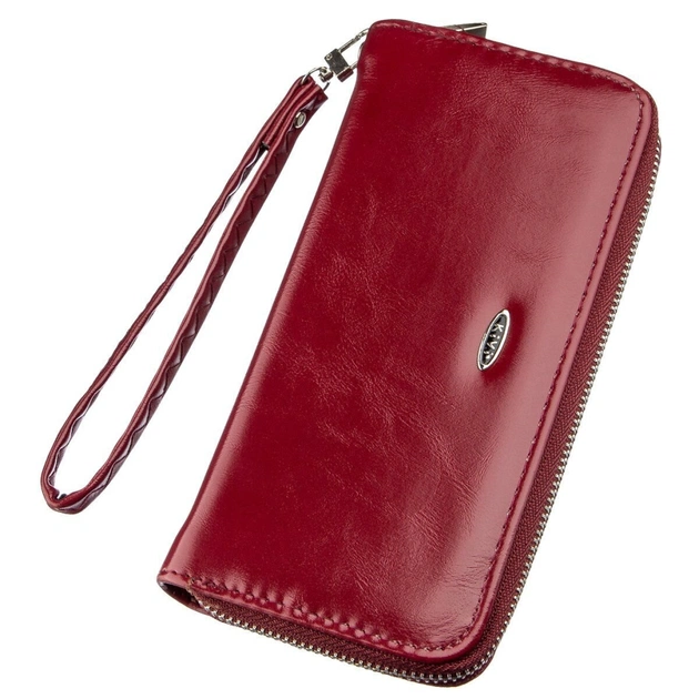 Гаманець Kivi З екошкіри Бордовий (19035) - зображення 1