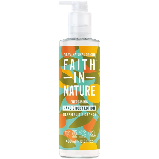 Лосьйон для тіла Faith in Nature Натуральний Для рук і тіла З грейпфрутом та апельсином 400 мл (708002401657) - picture 1