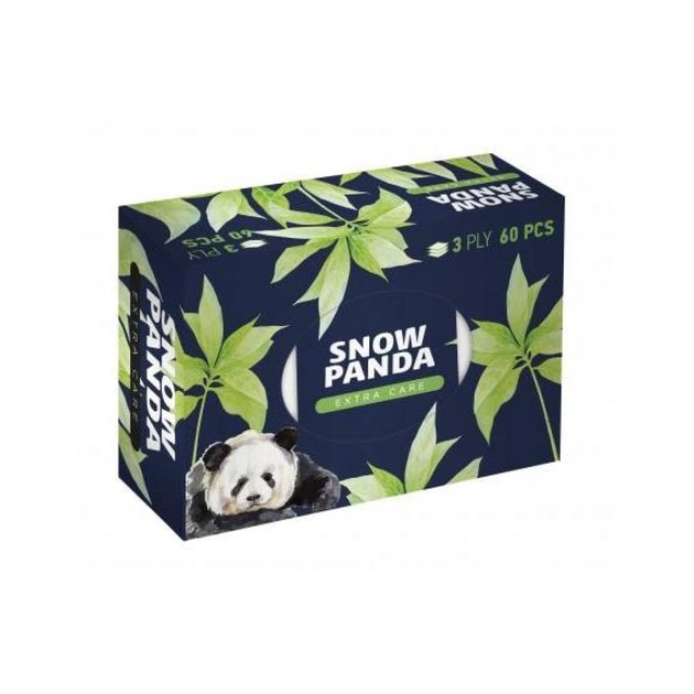 Серветки косметичні Сніжна Панда Extra Care 3 шари 60 шт. (4820183971227) - picture 1