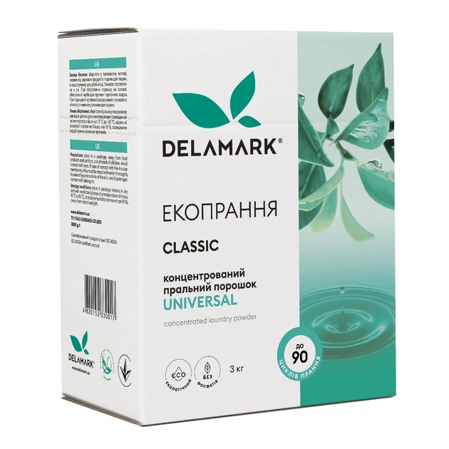 Пральний порошок DeLaMark Universal 3 кг (4820152330017) - зображення 1