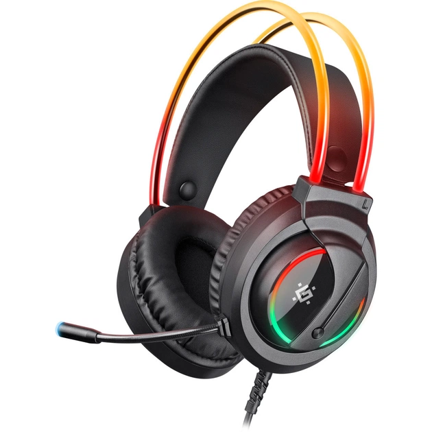 Наушники Defender Flame RGB Black (64555) - изображение 1