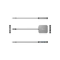 Концентратор J5create USB-C 5-in-1 1xHDMI + 1xUSB 3.2 + 1xUSB-C PD140W + 1xRJ45 1000Mbps gray (JCD3191-N) - зменшене зображення 3