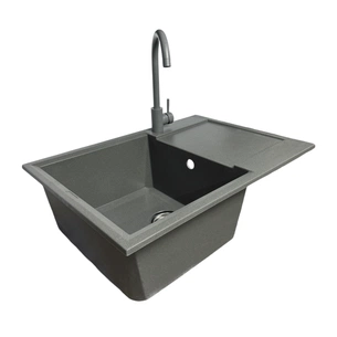 Мийка кухонна Adamant Horizon Medium сірий + змішувач (4824296104404) зображення 1