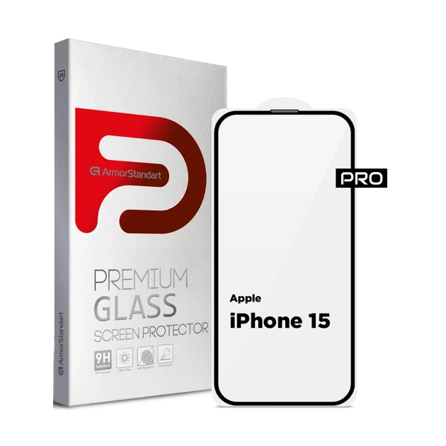 Скло захисне Armorstandart Pro Apple iPhone 15 with mesh (ARM87023) - зображення 1