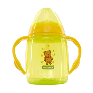 Поїльник-непроливайка Baby Team З трубочкою і ручками 250 мл (4824428050036) зображення 1