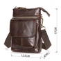 Сумка Vintage Через плече чоловіча Коричнева (20097) - зменшене зображення 3