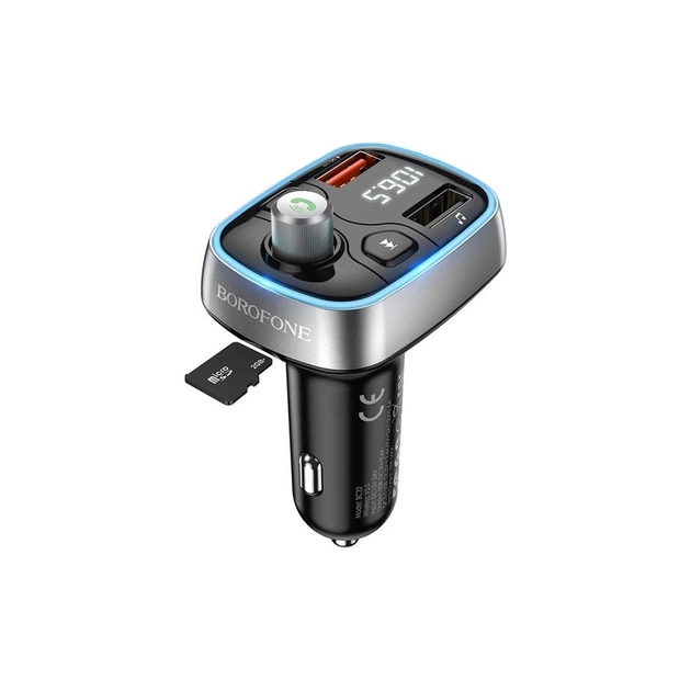 FM модулятор BOROFONE BC32, Black, Box - picture 2