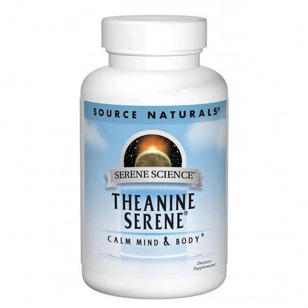 Амінокислота Source Naturals Теанін Серен, Serene Science, 60 таблеток (SNS-01775) - зображення 1
