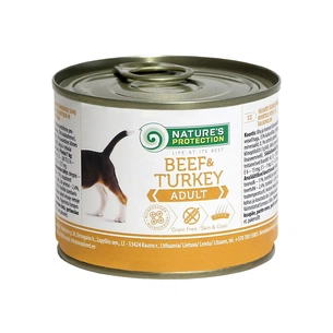 Консерви для собак Nature's Protection Adult Beef&Turkey 200 г (KIK24523) зображення 1