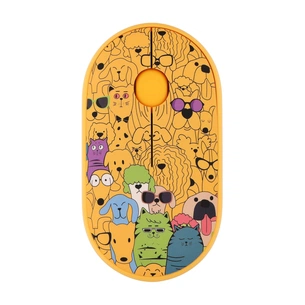 Мишка 2E MF300 PETSCATS&DOGS Silent Wireless/Bluetooth Yellow (2E-MF300WPETSYW) зображення 1