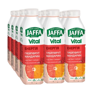 Напій Jaffa соковмісний Vital Energy Грейпфрут і мандарин з екстрактом гуарани 500 мл (4820192260473) зображення 1