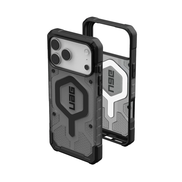 Чохол до мобільного телефона UAG iPhone 17 Pro Max Pathfinder Clear MagSafe Ash/Black (114552113140) - зображення 6